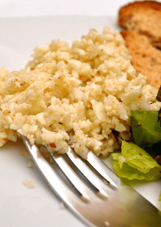 fotografía de un plato de comida sana